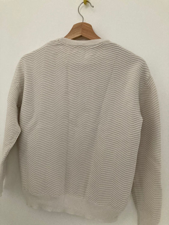 Billede af  Tekstureret hvid sweater