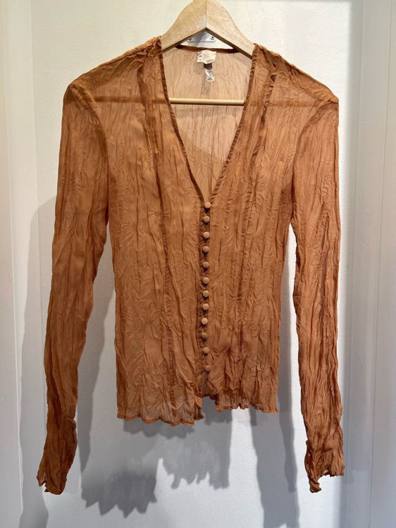 Billede af rust gennemsigtig bluse