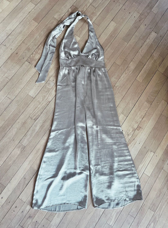 Billede af Satin buksedragt, sølv - Dorothy Perkins