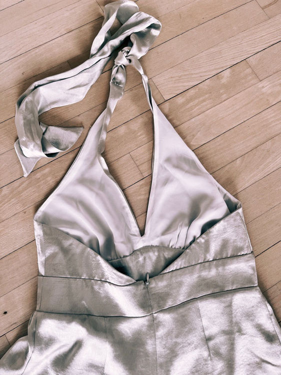 Billede af Satin buksedragt, sølv - Dorothy Perkins