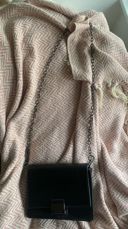 Billede af topshop sort skuldertaske 