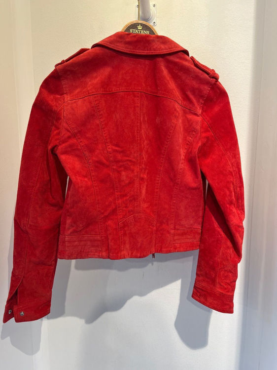 Billede af Red fake leather jacket 