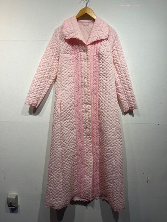Billede af Vintage lyserød quiltfrakke