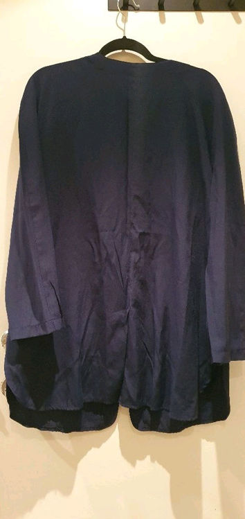Billede af Vintage mørkeblå blazer skjorte, str 44