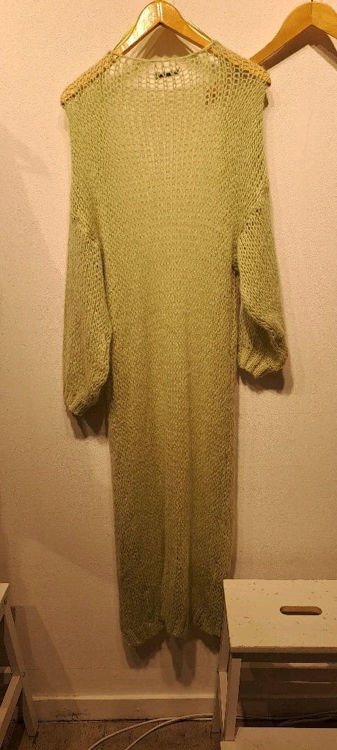 Billede af Grøn strik cardigan