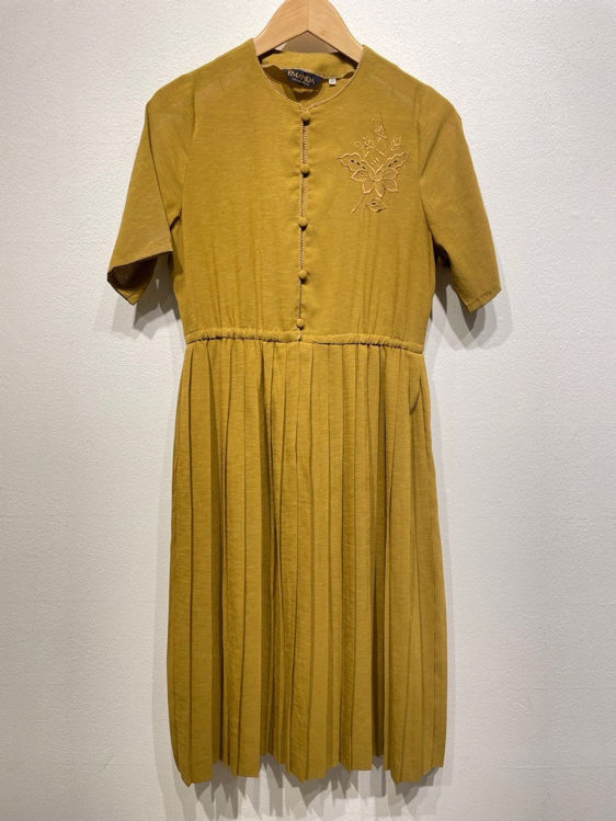 Billede af Karrygul Vintagekjole