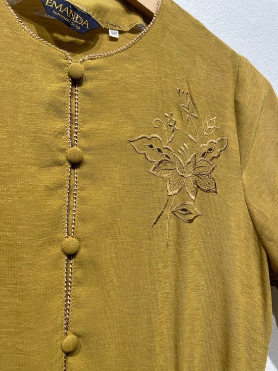 Billede af Karrygul Vintagekjole