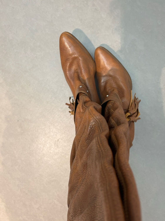 Billede af Brown leather boots 