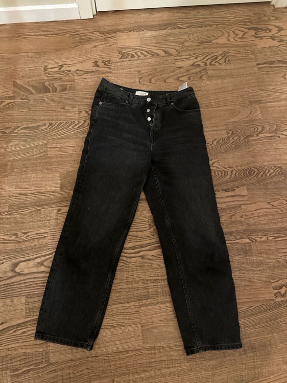 Billede af Selected wide black jeans