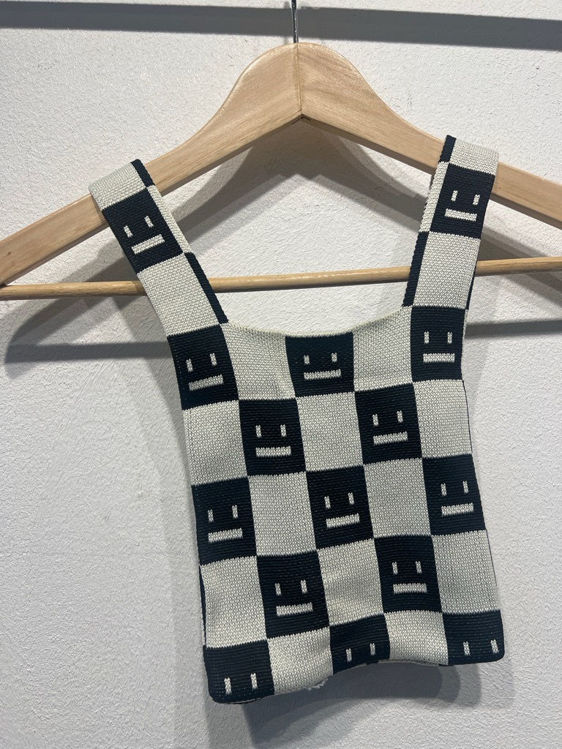 Billede af Knitting bag smile face 