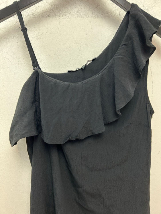 Billede af Vintage bluse asymmetrisk m. Flæse 