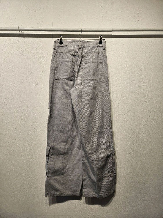 Billede af H&M fede wide leg cargo grå jeans 