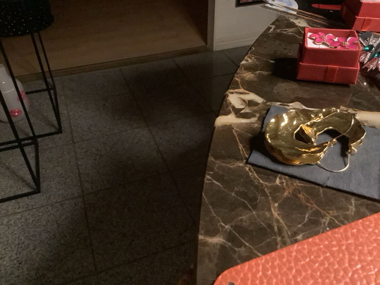 Billede af Ørering blad guld 