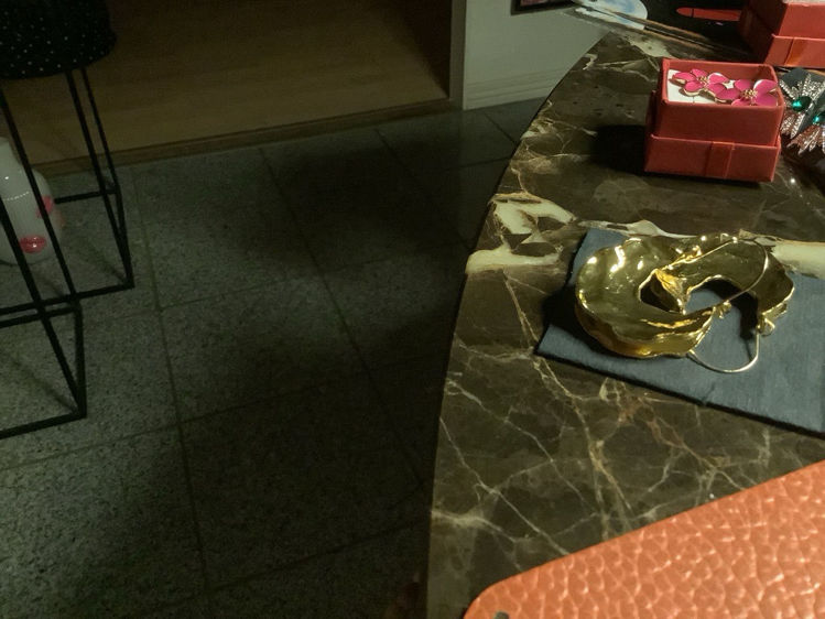 Billede af Ørering blad guld 
