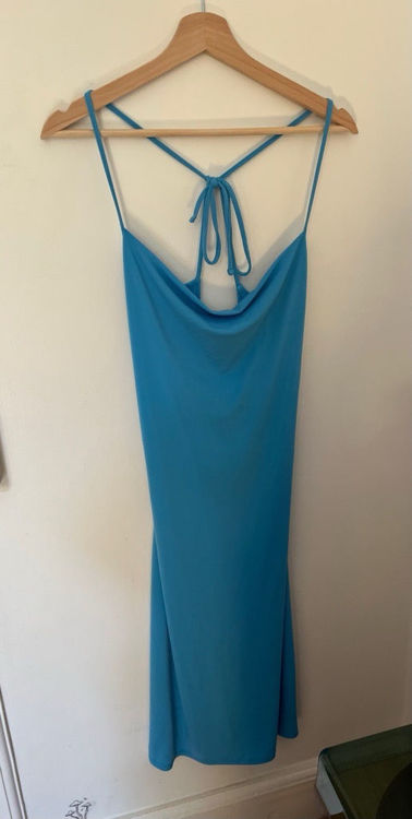 Billede af Vintage lyseblå galla med åben ryg