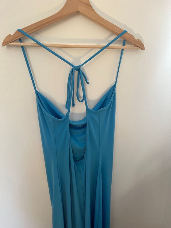 Billede af Vintage lyseblå galla med åben ryg