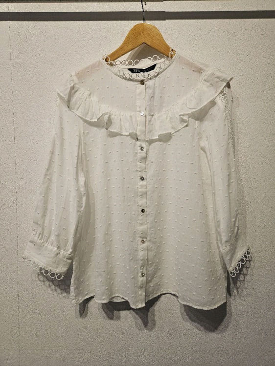 Billede af Zara,fin bohemian skjorte 