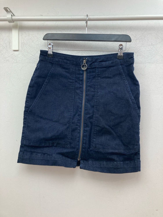 Billede af Mørk jeans nederdel