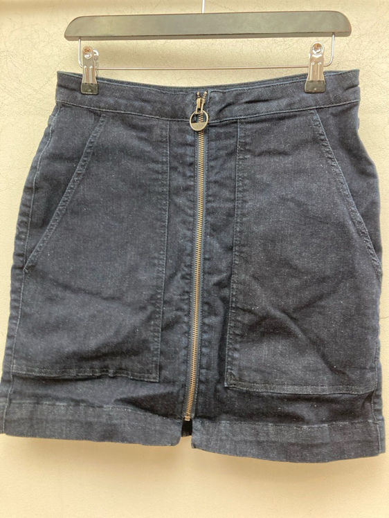 Billede af Mørk jeans nederdel