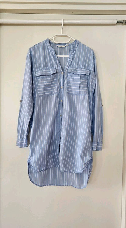 Billede af H&M fin stribet skjorte