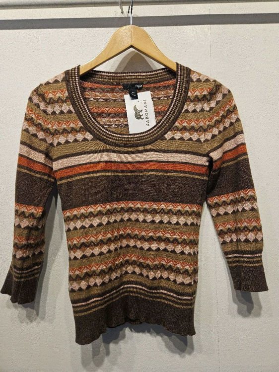 Billede af Hm super fin retro print strik top