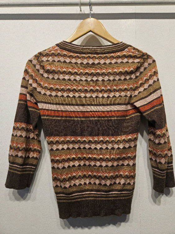 Billede af Hm super fin retro print strik top