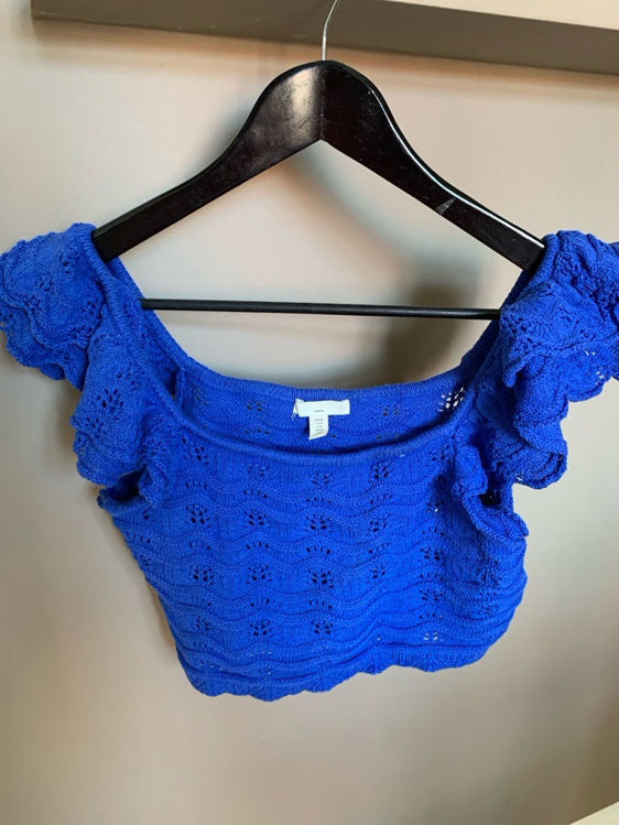 Billede af Blue crop top