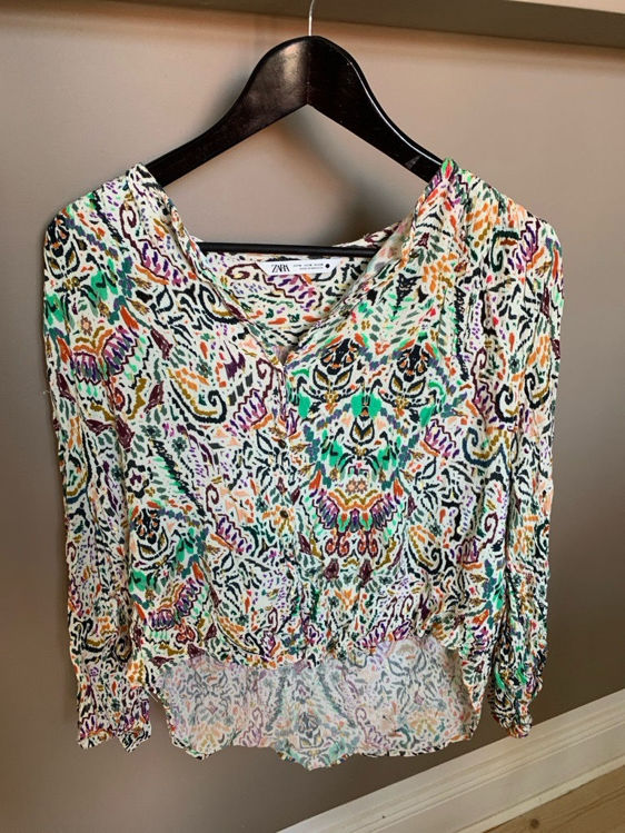 Billede af Zara blouse, colourful, stl M