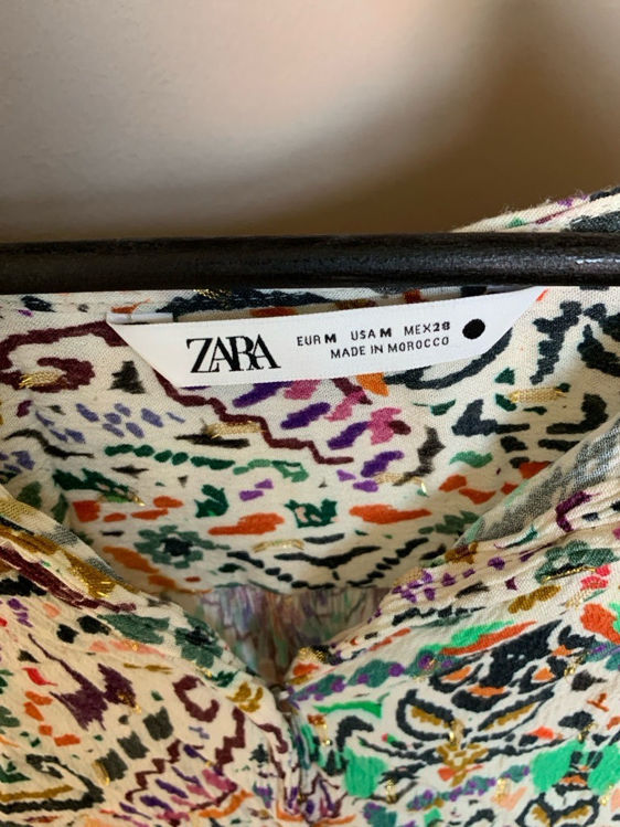 Billede af Zara blouse, colourful, stl M