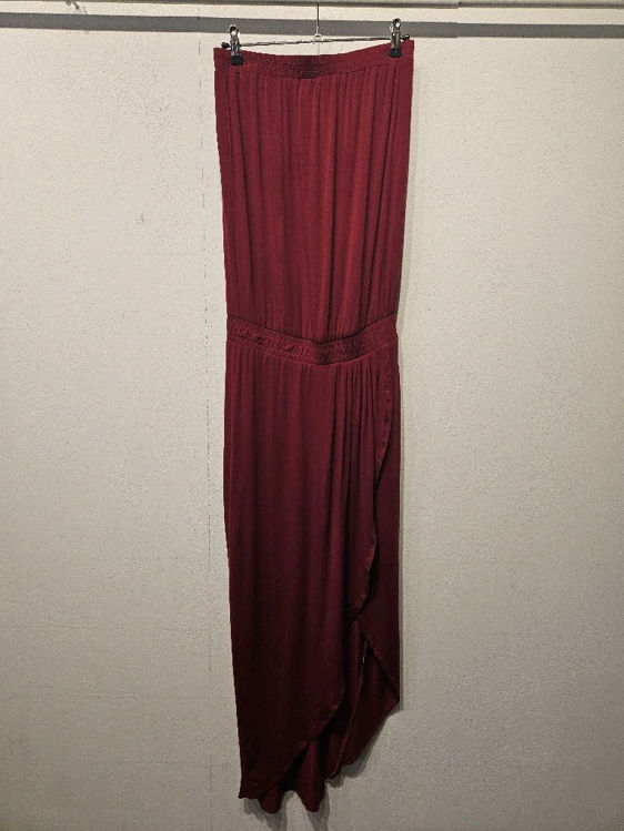 Billede af Flot stretchy strapless kjole m.slids