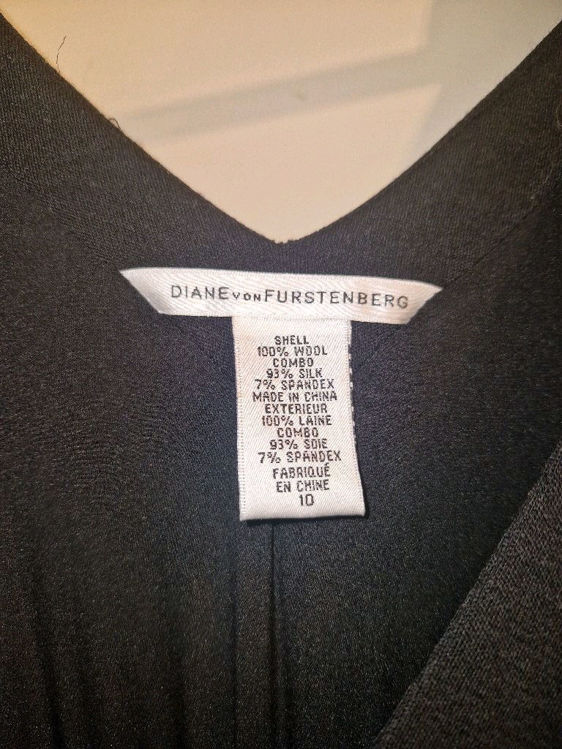 Billede af Diane von fyrstenberg slåom uld/silkekjole ,