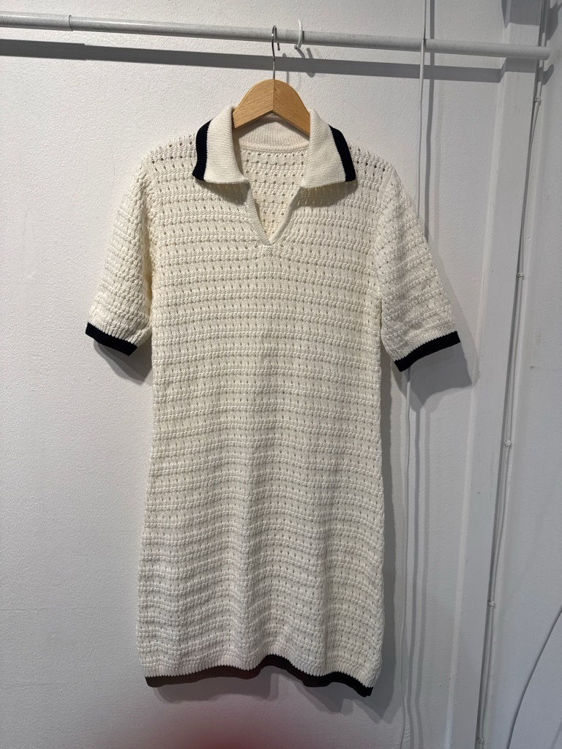 Billede af Hæklet polo kjole 