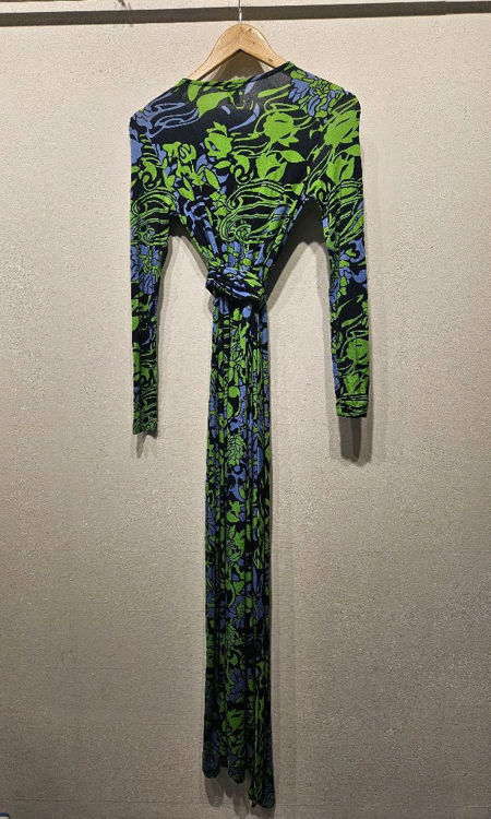 Billede af H&M fin maxi kjole m.print og bælte