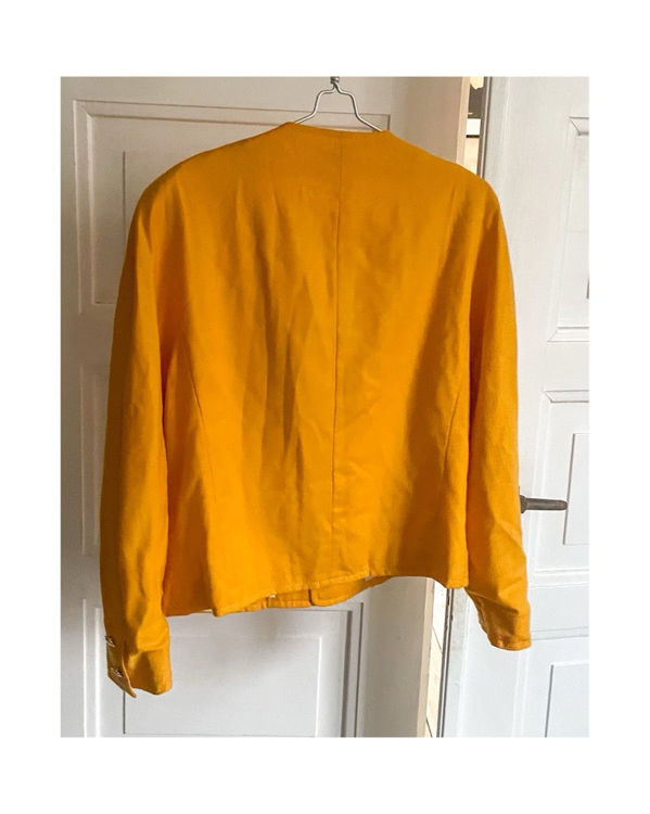 Billede af Vintage 100% uld - blazer gul