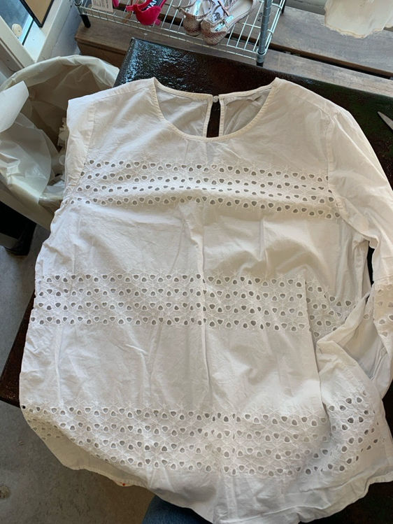 Billede af Pieces, white blouse, stl L